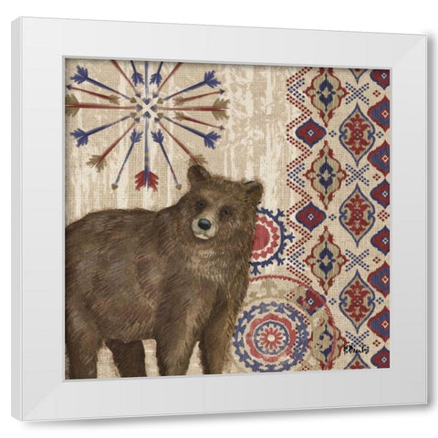Highlands Ranch IV White Modern Wood Framed Art Print by Brent, Paul