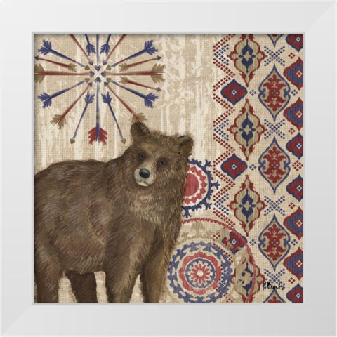 Highlands Ranch IV White Modern Wood Framed Art Print by Brent, Paul