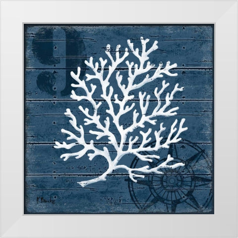 Cape Coral I White Modern Wood Framed Art Print by Brent, Paul