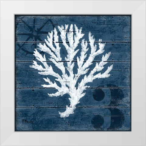 Cape Coral III White Modern Wood Framed Art Print by Brent, Paul