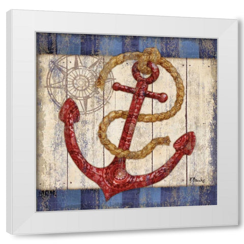 Knotical I White Modern Wood Framed Art Print by Brent, Paul