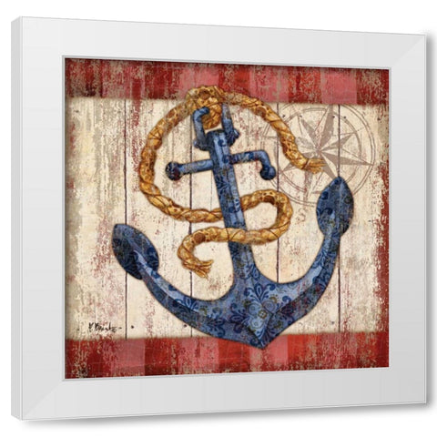 Knotical III White Modern Wood Framed Art Print by Brent, Paul