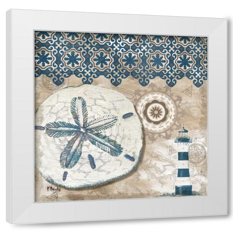 Tide Pool Shells IV White Modern Wood Framed Art Print by Brent, Paul