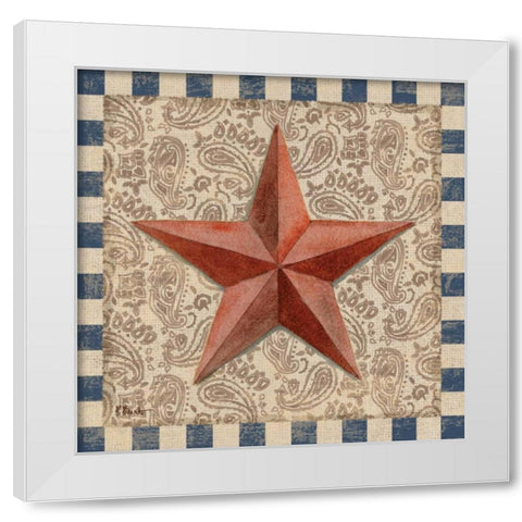 American Barn Star I White Modern Wood Framed Art Print by Brent, Paul