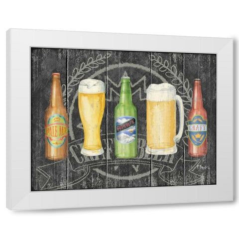 Craft Brew Horizontal White Modern Wood Framed Art Print by Brent, Paul