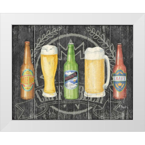 Craft Brew Horizontal White Modern Wood Framed Art Print by Brent, Paul