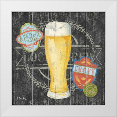 Craft Brew I White Modern Wood Framed Art Print by Brent, Paul