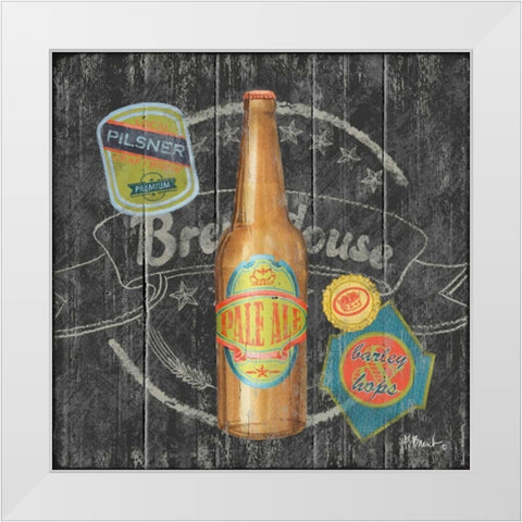 Craft Brew III White Modern Wood Framed Art Print by Brent, Paul
