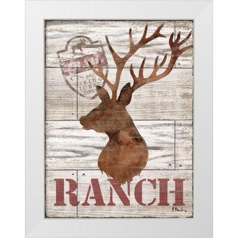 Wilderness Silhouettes IV White Modern Wood Framed Art Print by Brent, Paul