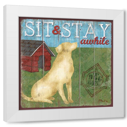Dog Days I White Modern Wood Framed Art Print by Brent, Paul