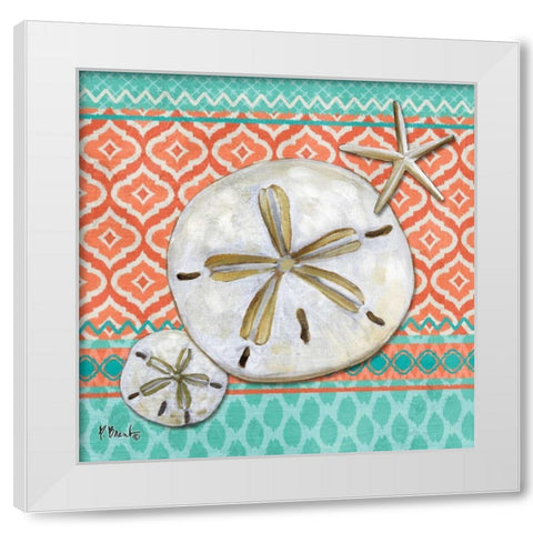 Santa Cruz Aqua II White Modern Wood Framed Art Print by Brent, Paul