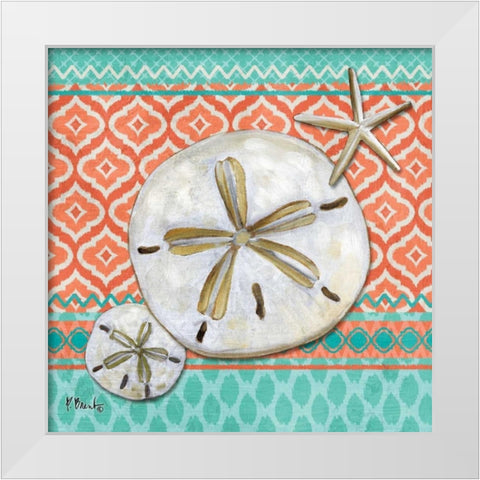 Santa Cruz Aqua II White Modern Wood Framed Art Print by Brent, Paul