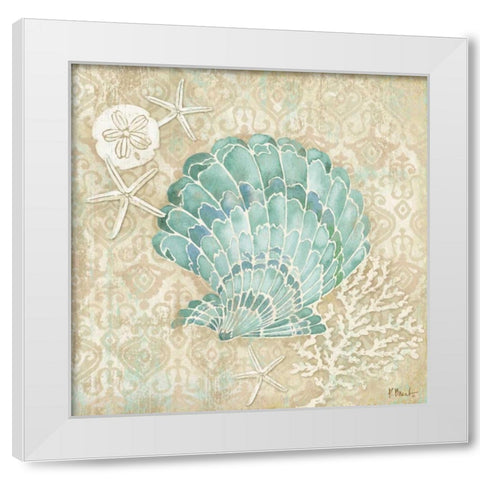 Laguna Shells I White Modern Wood Framed Art Print by Brent, Paul