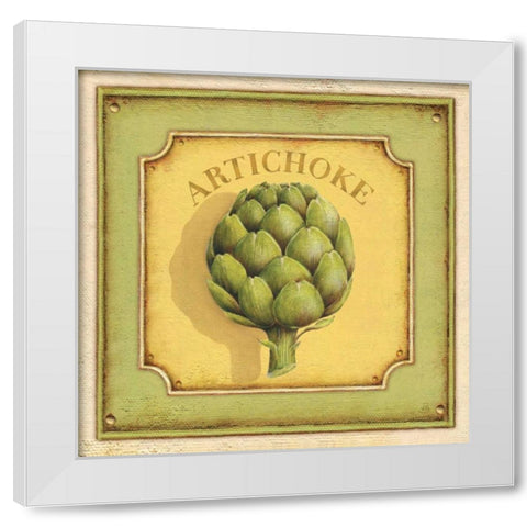 Artichoke White Modern Wood Framed Art Print by Brissonnet, Daphne