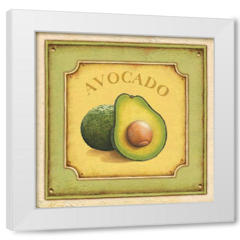 Avocado White Modern Wood Framed Art Print by Brissonnet, Daphne