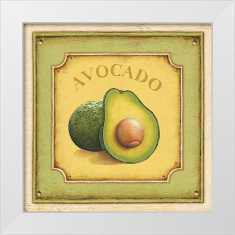 Avocado White Modern Wood Framed Art Print by Brissonnet, Daphne