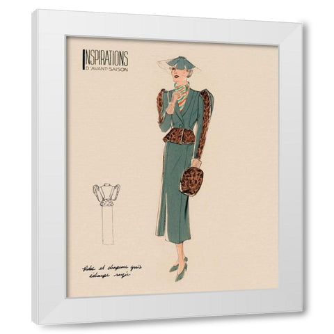 Inspirations III White Modern Wood Framed Art Print by Berman, Susan