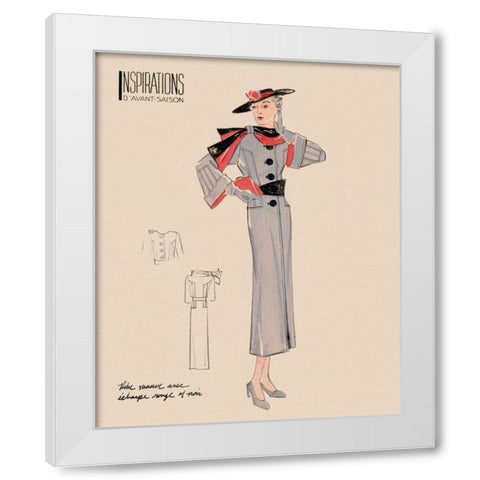 Inspirations IV White Modern Wood Framed Art Print by Berman, Susan