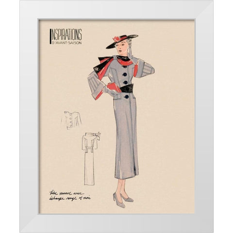 Inspirations IV White Modern Wood Framed Art Print by Berman, Susan