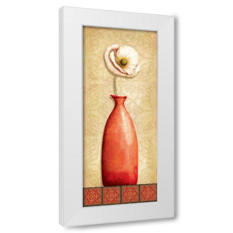 Asian Red I White Modern Wood Framed Art Print by Corbin, Delphine