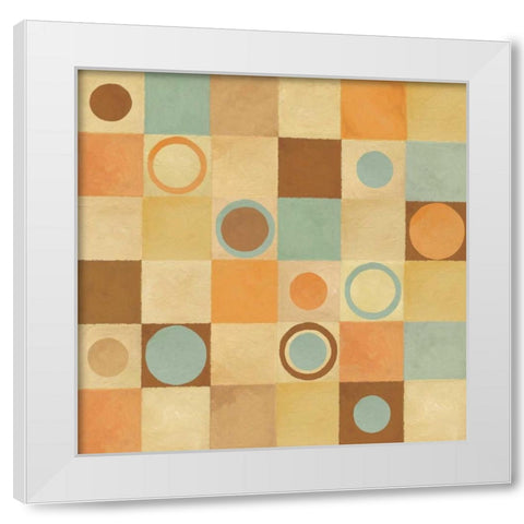 Tic Tac Dots I White Modern Wood Framed Art Print by Corbin, Delphine