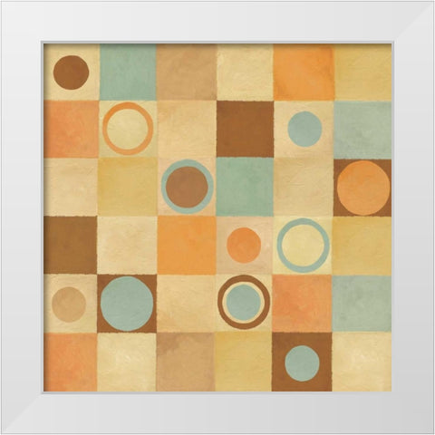 Tic Tac Dots I White Modern Wood Framed Art Print by Corbin, Delphine