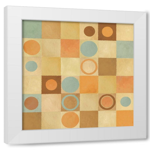 Tic Tac Dots II White Modern Wood Framed Art Print by Corbin, Delphine