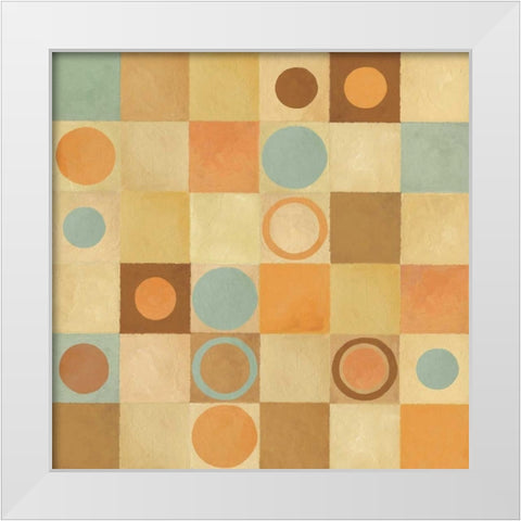 Tic Tac Dots II White Modern Wood Framed Art Print by Corbin, Delphine