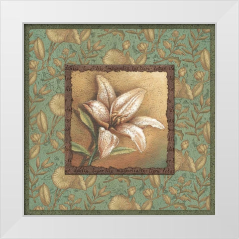 Spirits Quartet I White Modern Wood Framed Art Print by Corbin, Delphine