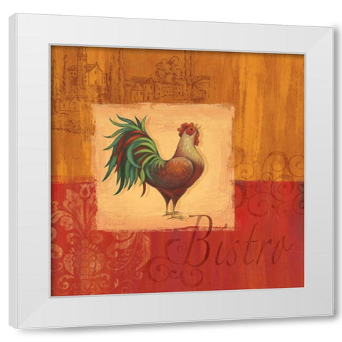 Cocorico I White Modern Wood Framed Art Print by Corbin, Delphine
