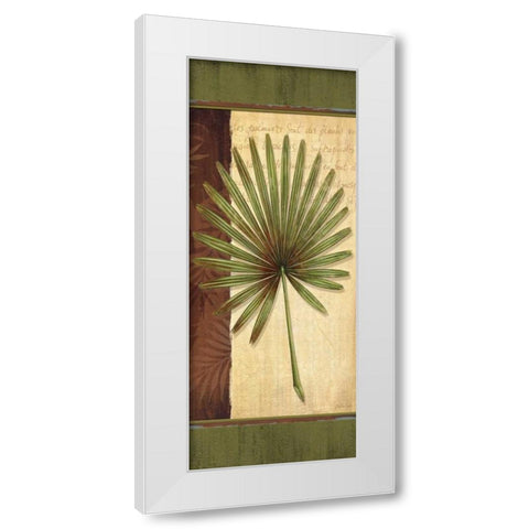 Palm Tropic Panel I White Modern Wood Framed Art Print by Corbin, Delphine