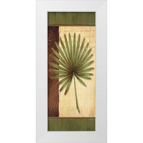 Palm Tropic Panel I White Modern Wood Framed Art Print by Corbin, Delphine