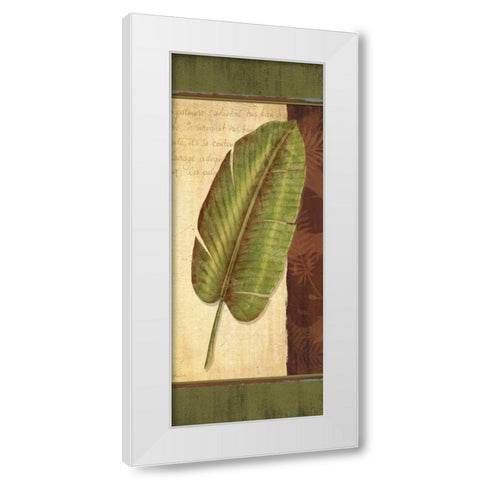 Palm Tropic Panel II White Modern Wood Framed Art Print by Corbin, Delphine