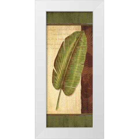 Palm Tropic Panel II White Modern Wood Framed Art Print by Corbin, Delphine