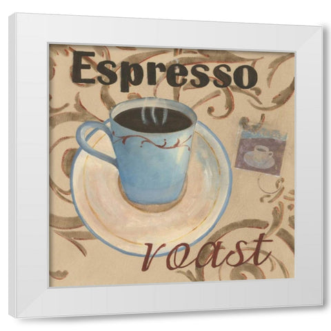 Espresso Roast White Modern Wood Framed Art Print by Davis, Paige