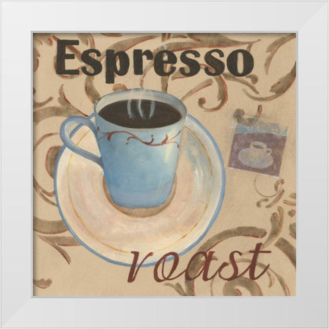 Espresso Roast White Modern Wood Framed Art Print by Davis, Paige