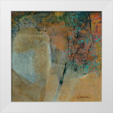 Olivine I White Modern Wood Framed Art Print by Dilbeck, Nikki