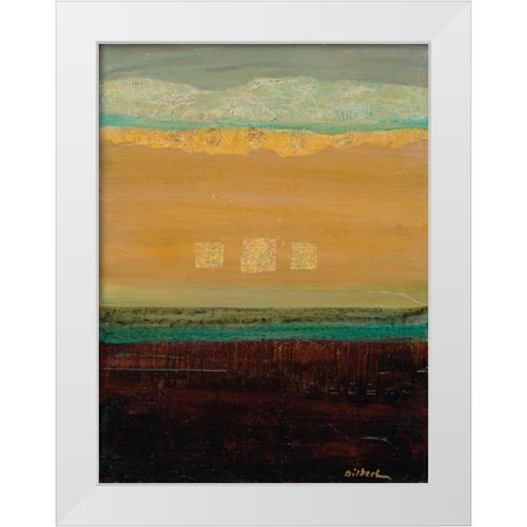 Stop 8 White Modern Wood Framed Art Print by Dilbeck, Nikki