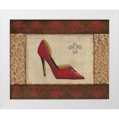 Fashion Shoe I White Modern Wood Framed Art Print by Devereux, Sophie
