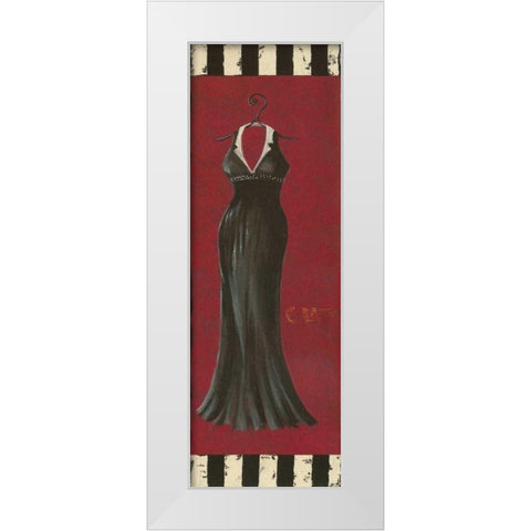 Fancy Dress II White Modern Wood Framed Art Print by Devereux, Sophie