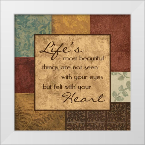 Lifes Things White Modern Wood Framed Art Print by Devereux, Sophie