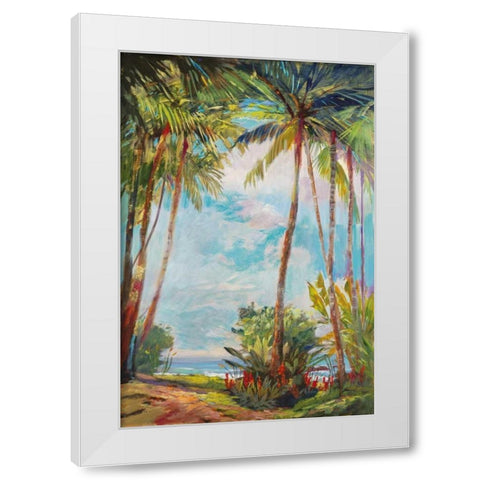 Path to Paridise II White Modern Wood Framed Art Print by Delanty, Rick