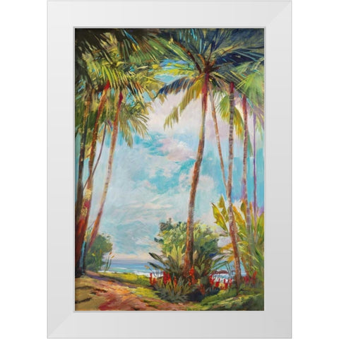 Path to Paridise II White Modern Wood Framed Art Print by Delanty, Rick