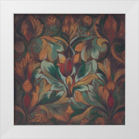 Rainforest I White Modern Wood Framed Art Print by Engman, Allyn