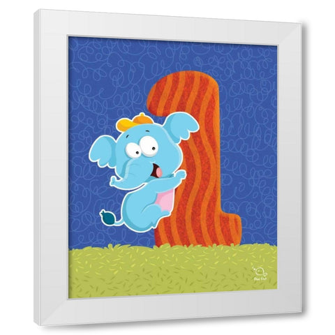 Ellie 1 White Modern Wood Framed Art Print by Blue Fish