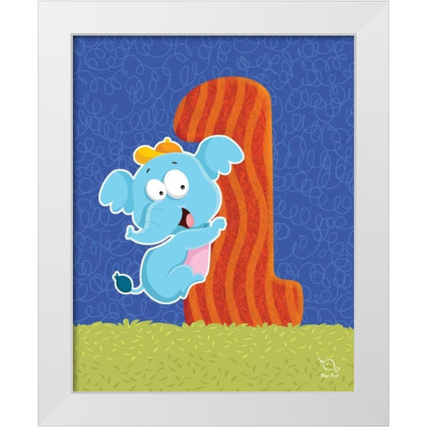 Ellie 1 White Modern Wood Framed Art Print by Blue Fish