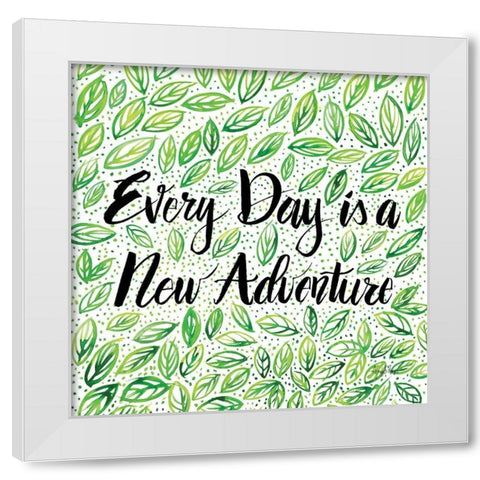 New Adventure White Modern Wood Framed Art Print by Frazer, Amy