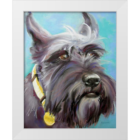 Hunter White Modern Wood Framed Art Print by Golubski, Becky