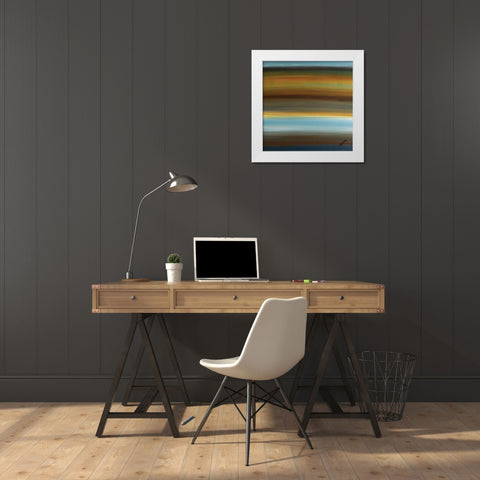 Destinos I White Modern Wood Framed Art Print by Guedez, Carmen