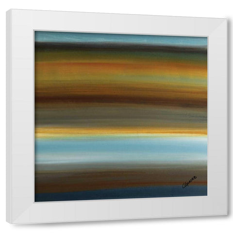 Destinos I White Modern Wood Framed Art Print by Guedez, Carmen